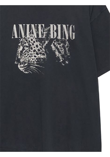 t-shirt cohen donna nera ANINE BING | A-08-11703WBL1
